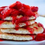 Strawberry Protein Pancakes